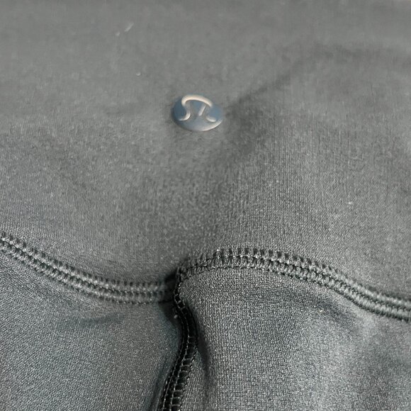 Lululemon Women's Green Blue Cropped Leggings Size 8 High Rise Mesh Detail - Picture 3 of 8